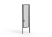 A Grey 3.0m high x 1.0m Wide Single Leaf 358 Apollo Security Gate with Unislide Latch