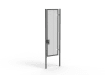 A Grey 3.0m high x 1.0m Wide Single Leaf 358 Apollo Security Gate with Quick Exit Digilock