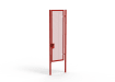 A Red 3.0m high x 1.0m Wide Single Leaf 358 Apollo Security Gate with Latch Lock Handles
