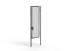 A Grey 3.0m high x 1.0m Wide Single Leaf 358 Apollo Security Gate with Latch Lock Handles