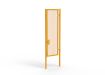 A Yellow 3.0m high x 1.0m Wide Single Leaf 358 Apollo Security Gate with Unislide Latch