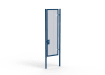 A Blue 3.0m high x 1.0m Wide Single Leaf 358 Apollo Security Gate with Unislide Latch