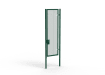 A Green 3.0m high x 1.0m Wide Single Leaf 358 Apollo Security Gate with Quick Exit Digilock