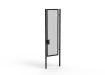 A Black 3.0m high x 1.0m Wide Single Leaf 358 Apollo Security Gate with Latch Lock 