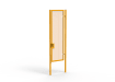 A Yellow 3.0m high x 1.0m Wide Single Leaf 358 Apollo Security Gate with Quick Exit Digilock