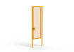 A Yellow 3.0m high x 1.0m Wide Single Leaf 358 Apollo Security Gate with Latch Lock Handles