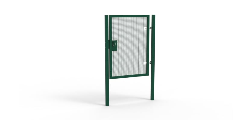 Green Apollo single leaf gate with Latch Lock Handles 