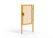 Yellow Apollo single leaf gate with Quick Exit Lock