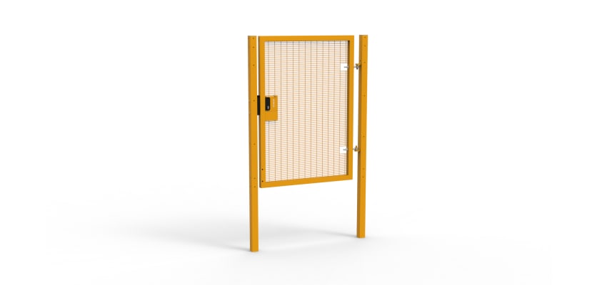 Yellow Green Apollo single leaf gate with Latch Lock  