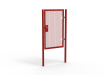 Red Apollo single leaf gate with unislide