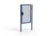 Blue Apollo single leaf gate with Quick Exit Lock