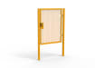 Yellow Apollo® 1.8m High x 1.5m Wide 358 Prison Mesh Single Leaf Gate Kit with Quick Exit Digilock