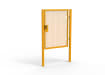 Yellow Apollo® 1.8m High x 1.5m Wide 358 Prison Mesh Single Leaf Gate Kit with Latch Lock