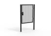 Black Apollo single leaf gate with unislide