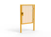 Yellow Apollo® 1.8m High x 1.5m Wide 358 Prison Mesh Single Leaf Gate Kit with Latch Lock Handles