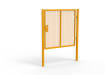 Yellow Apollo® 1.8m High x 2.0m Wide 358 Prison Mesh Single Leaf Gate Kit with Unislide Latch