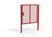 Red Apollo® 1.8m High x 2.0m Wide 358 Prison Mesh Single Leaf Gate Kit with Unislide Latch
