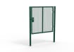 Green Apollo® 1.8m High x 2.0m Wide 358 Prison Mesh Single Leaf Gate Kit with Unislide Latch
