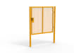 Yellow Apollo® 1.8m High x 2.0m Wide 358 Prison Mesh Single Leaf Gate Kit with Latch Lock