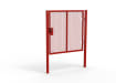 Red Apollo® 1.8m High x 2.0m Wide 358 Prison Mesh Single Leaf Gate Kit with Quick Exit Digilock