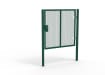 Green Apollo® 1.8m High x 2.0m Wide 358 Prison Mesh Single Leaf Gate Kit with Latch Lock