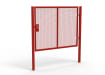 Red Apollo® 1.8m High x 2.5m Wide 358 Prison Mesh Single Leaf Gate Kit with Unislide Latch