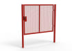 Red Apollo® 1.8m High x 2.5m Wide 358 Prison Mesh Single Leaf Gate Kit with Quick Exit Digilock