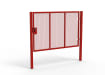 Red Apollo® 1.8m High x 3.0m Wide 358 Prison Mesh Single Leaf Gate Kit with Quick Exit Digilock