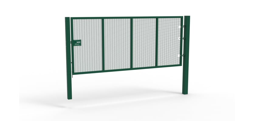 Apollo green single leaf gate 