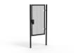 Black Apollo® 2.0m High x 1.2m Wide 358 Prison Mesh Pedestrian Gate Kit with Quick Exit Digital Lock