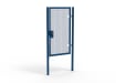 Blue Apollo® 2.0m High x 1.2m Wide 358 Prison Mesh Pedestrian Gate Kit with Quick Exit Digital Lock