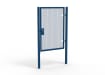 Blue Apollo® 2.0m High x 1.5m Wide 358 Prison Mesh Pedestrian Gate Kit with Unislide Latch