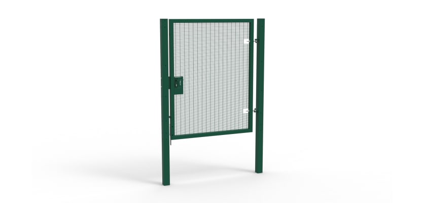 Green Apollo® 2.0m High x 1.5m Wide 358 Prison Mesh Pedestrian Gate Kit with Latch Lock with Handles