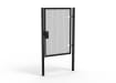 Black Apollo® 2.0m High x 1.5m Wide 358 Prison Mesh Pedestrian Gate Kit with Quick Exit Digital Lock