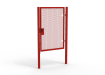 Red Apollo® 2.0m High x 1.5m Wide 358 Prison Mesh Pedestrian Gate Kit with Latch Lock with Handles
