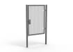 Grey Apollo® 2.0m High x 1.5m Wide 358 Prison Mesh Pedestrian Gate Kit with Unislide Latch