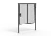Grey Apollo® 2.0m High x 2.0m Wide 358 Prison Mesh Single Gate Kit with Latch Lock