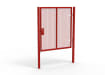 Red Apollo® 2.0m High x 2.0m Wide 358 Prison Mesh Single Gate Kit with Unislide Latch