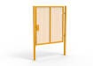 Yellow Apollo® 2.0m High x 2.0m Wide 358 Prison Mesh Single Gate Kit with Unislide Latch
