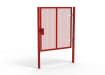 Red Apollo® 2.0m High x 2.0m Wide 358 Prison Mesh Single Gate Kit with Latch Lock