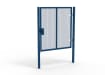 Blue Apollo® 2.0m High x 2.0m Wide 358 Prison Mesh Single Gate Kit with Quick Exit Digital Lock