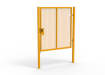 Yellow Apollo® 2.0m High x 2.0m Wide 358 Prison Mesh Single Gate Kit with Latch Lock