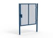 Blue Apollo® 2.0m High x 2.0m Wide 358 Prison Mesh Single Gate Kit with Latch Lock