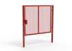 Red Apollo® 2.0m High x 2.5m Wide 358 Prison Mesh Single Pedestrian Gate Kit with Latch Lock with Handles