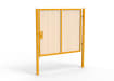 Yellow Apollo® 2.0m High x 2.5m Wide 358 Prison Mesh Single Gate Kit with Unislide Latch