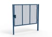 Blue Apollo® 2.0m High x 3.0m Wide 358 Prison Mesh Single Pedestrian Gate Kit with Latch Lock with Handles