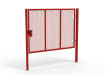 Red Apollo® 2.0m High x 3.0m Wide 358 Prison Mesh Single Pedestrian Gate Kit with Latch Lock with Handles