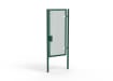 A Green 2.4m high x 1.2m Wide Single Leaf 358 Apollo Security Gate with Latch Lock Handles