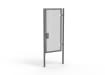 A Grey 2.4m high x 1.2m Wide Single Leaf 358 Apollo Security Gate with Unislide Latch