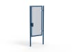 A Blue 2.4m high x 1.2m Wide Single Leaf 358 Apollo Security Gate with Quick Exit Digilock